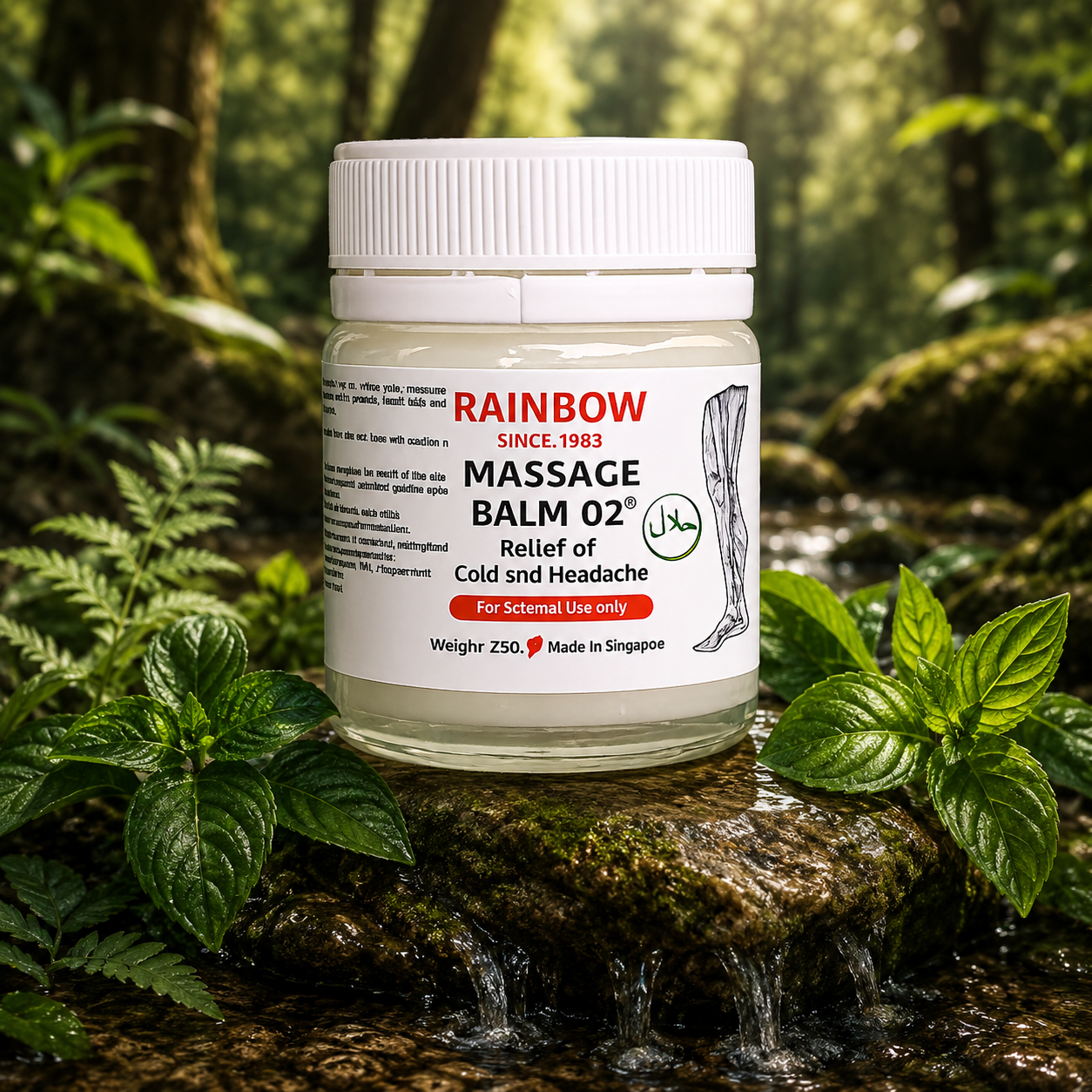 Rainbow Massage Balm